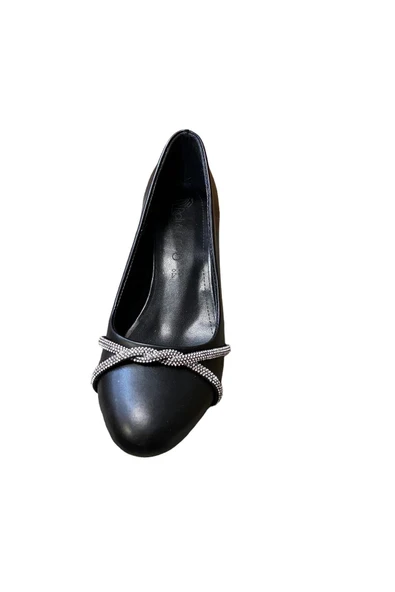 Kadın Kısa Kalın Topuklu Abiye Ayakkabı - Resim 2