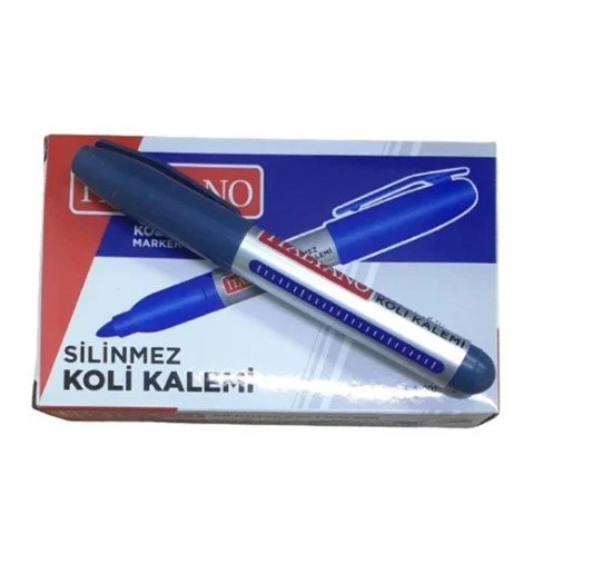 MARKER MAVİ SİLİNMEZ KOLİ KALEMİ 5 ADET - Resim 3
