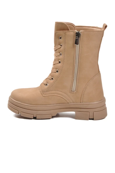 Ayakmod Nut İçi Polarlı Kaymaz Taban Kız Çocuk Bot G-1001 F Frmr - Resim 4