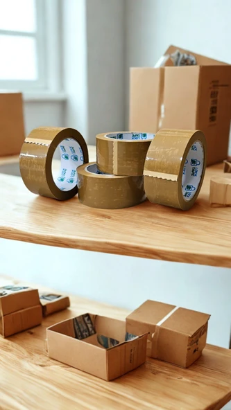 45MM KAHVE RENGİ KOLİ BANDI- 6 ADET - HOTMELT - EXTRA GÜÇLÜ YAPIŞMA - Resim 9