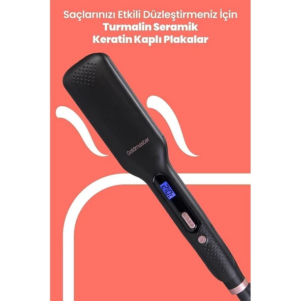 Goldmaster Cemre Dijital Ekranlı Iyonik Saç Düzleştirici - Resim 5