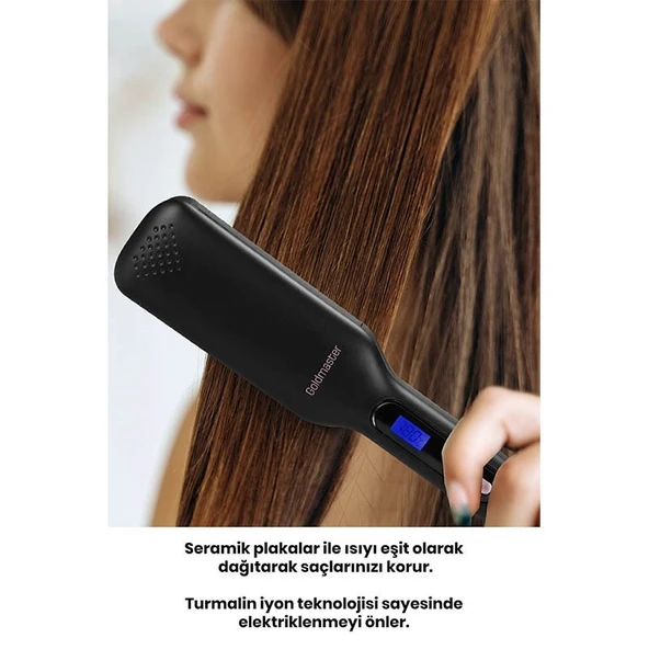 Goldmaster Cemre Dijital Ekranlı Iyonik Saç Düzleştirici - Resim 8