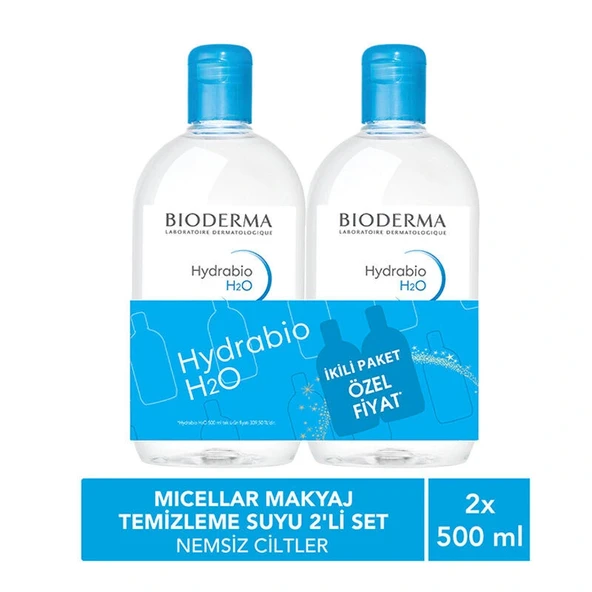 Bioderma Hydrabio H2O 2x500ml ürün görseli 1