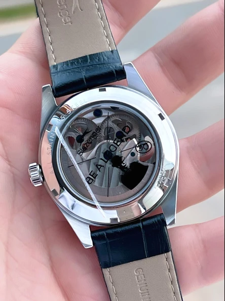 Slazenger Otomatik Seri Mehtap Ve Güneş Kadranlı İtalyan Bileklik Hediyeli Erkek Kol Saat ESL.2559.1 - Resim 4