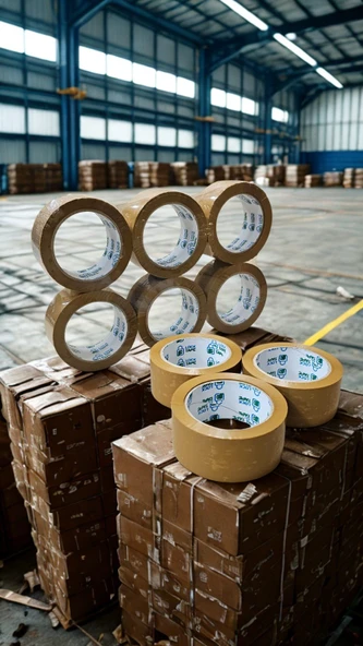 45MM KAHVE RENGİ KOLİ BANDI- 6 ADET - HOTMELT - EXTRA GÜÇLÜ YAPIŞMA - Resim 10