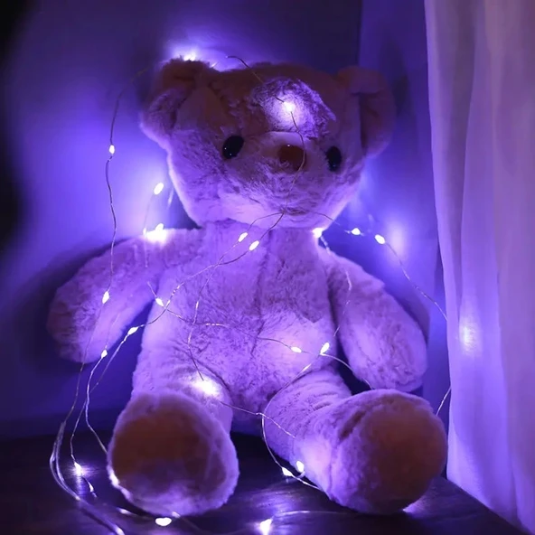 Greyder Gd957 Şerit Pilli Aydınlatma 3 Metre 30 Adet Beyaz Peri Led - Resim 3