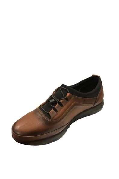 Kadın Düz Taban Hakiki Deri Sport Ayakkabı - Resim 3