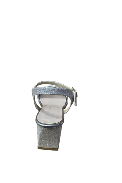 Kadın Kısa Kalın Topuklu Abiye Yazlık Ayakkabı - Resim 4