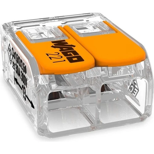 Wago 221-612 2'li Çok Amaçlı Buat Klemensi (50 Adet) ürün görseli 1