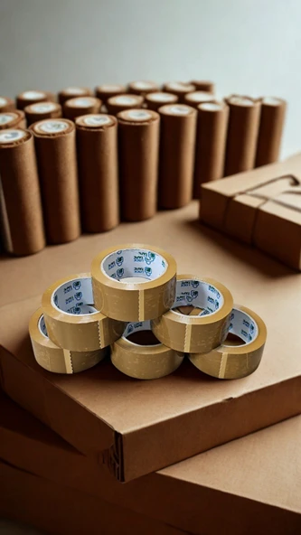 45MM KAHVE RENGİ KOLİ BANDI- 6 ADET - HOTMELT - EXTRA GÜÇLÜ YAPIŞMA - Resim 12