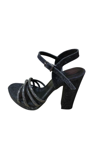 Kadın Taşlı Platform Yazlık Abiye Ayakkabı - Resim 9