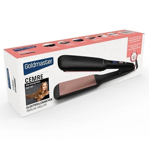 Goldmaster Cemre Dijital Ekranlı Iyonik Saç Düzleştirici - Resim 2