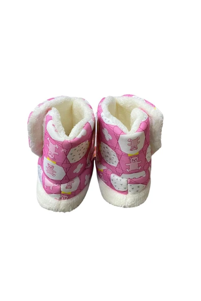 Çocuk Kışlık Yünlü Ev Botu panduf - Resim 3