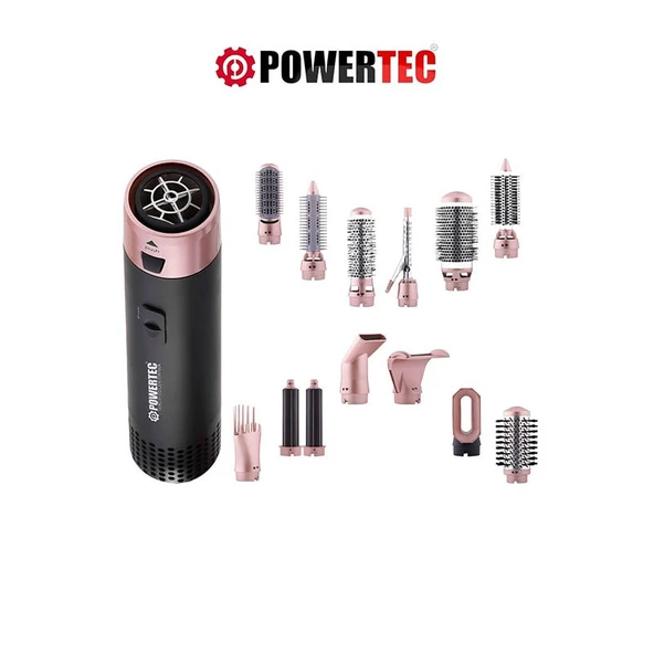 Powertec TR-6666 13'ü 1 Arada Saç Şekillendirici Set ürün görseli 1