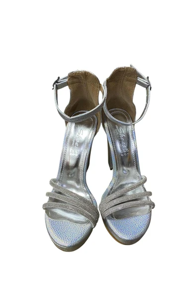 Kadın Taşlı Platform Yazlık Abiye Ayakkabı - Resim 6