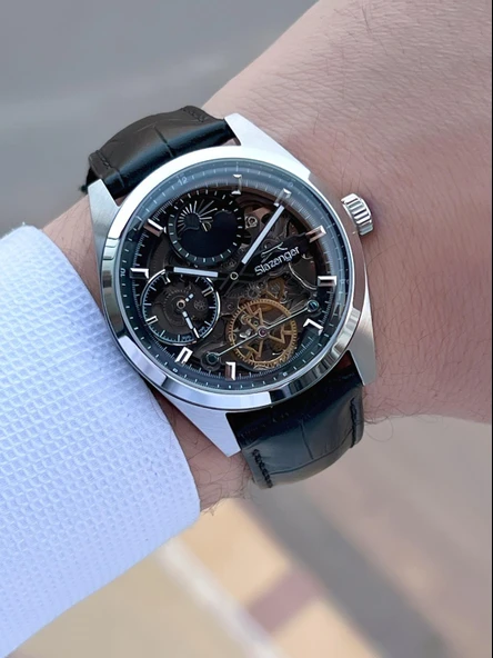 Slazenger Otomatik Seri Mehtap Ve Güneş Kadranlı İtalyan Bileklik Hediyeli Erkek Kol Saat ESL.2559.1 - Resim 3