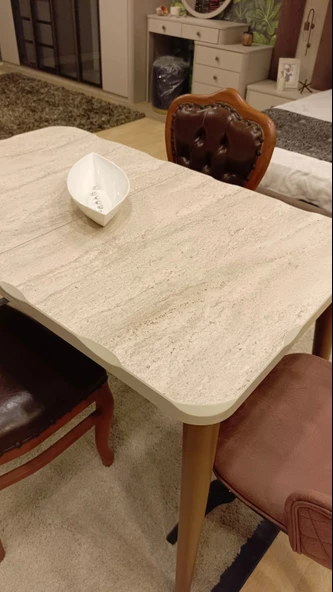 Kelebek Açılabilir Glass / Parlak Masa (80x130 cm) - Resim 8