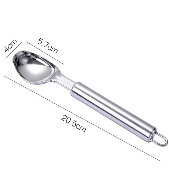 Krom Paslanmaz Çelik Dondurma Kaşığı Çelik Dondurma Alma Kaşığı - Resim 5