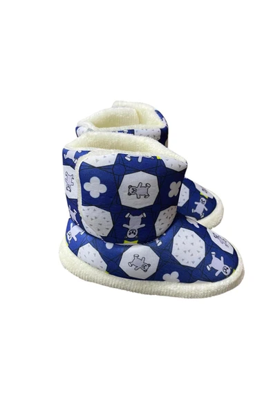 Çocuk Kışlık Yünlü Ev Botu panduf - Resim 6