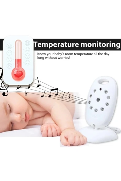 Vb-601 Kameralı Bebek Monitörü Net Görüntü Gece Görüşlü - Resim 5