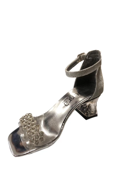 Kız Çocuk Topuklu Abiye Ayakkabı - Resim 3