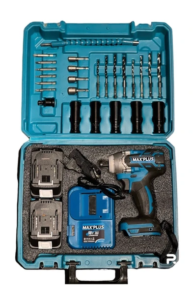 Maxplus Kimmer plus marka Torklu Somun Sıkma Vidalama 21v3 Amper 10 Piili Lityum Akü - Resim 2