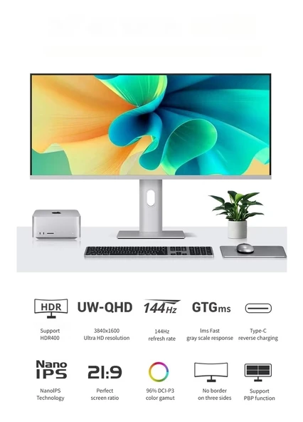 34' 4K 165Hz 1ms Nano IPS Ekran Monitör - Resim 3