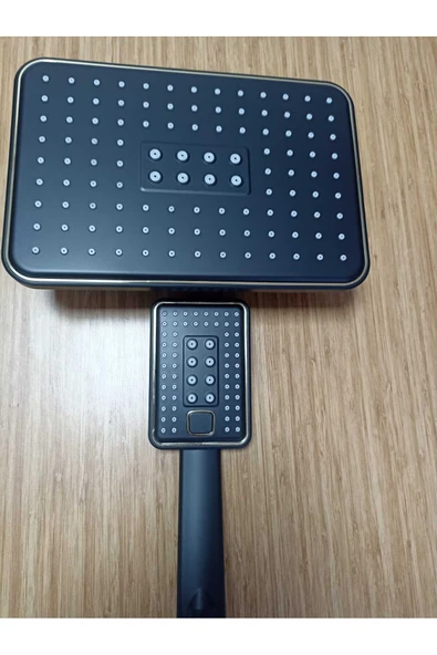 Eng Sürgü 5 Li Robot Duş Seti Siyah - Resim 4