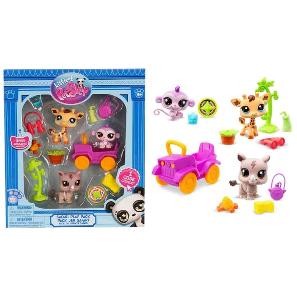 Littlest Pet Shop Minişler Safari Oyun Seti S1 ürün görseli 1