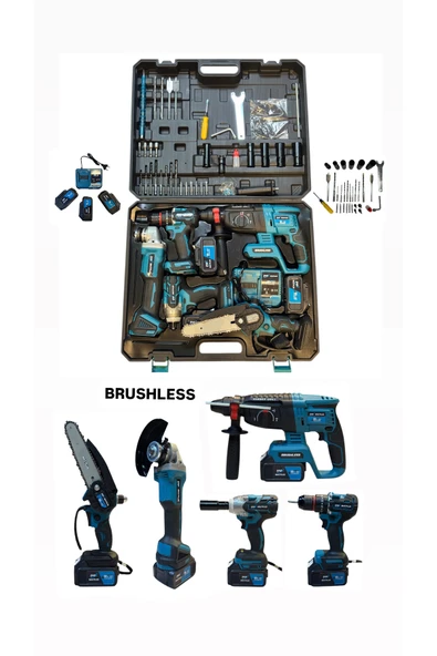 Maxplus KÖMÜRSÜZ PROFOSYONEL 5 LI MATKAP TAKIMI SETİ ürün görseli 1