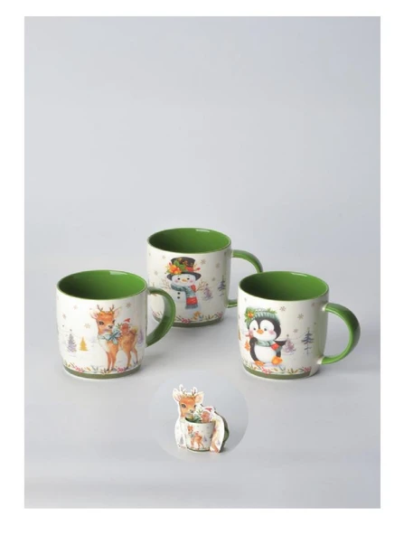 Tohana Yeni Yıl Kağıt Paketli Porselen Kupa 10291 - Resim 2