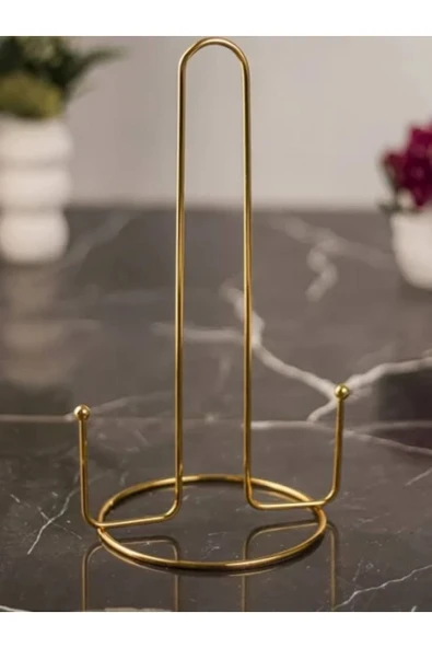 GenelTedarik Sarı Metal Kağıt Havluluk 28 x 6 Sarı Metal - Resim 2