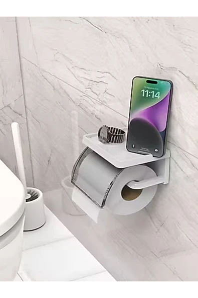 GenelTedarik YAPIŞKANLI TUVALET KAĞITLIĞI TELEFONLUKLU YEDEK KAĞITLIK RAFLI ürün görseli 1