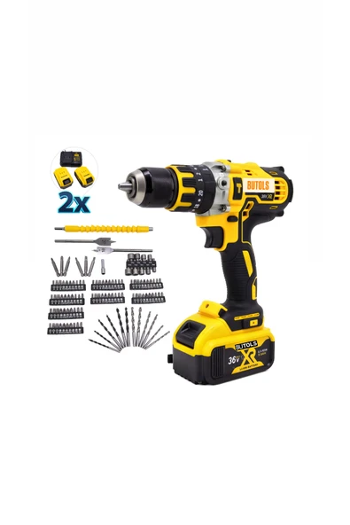 Butols KÖMÜRSÜZ ŞARZLI VİDALAMA DARBELİ 2X 36 PARÇA ürün görseli 1
