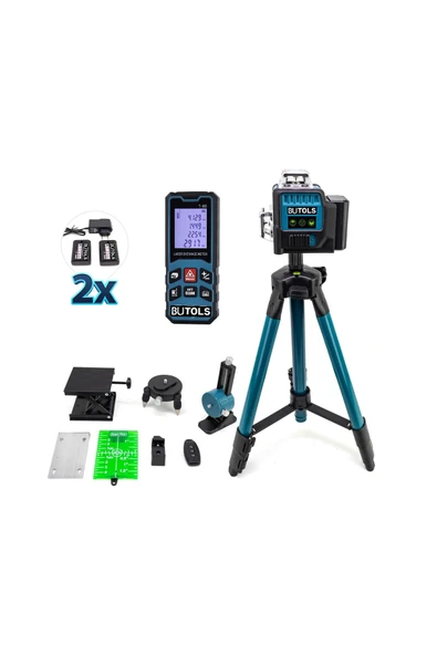 Butols 3 EKSEN 12 ÇİZGİLİ YATAY DİKEY GÖNYE 360 D GÖNYE LAZER TRIPOD AYAKLI ürün görseli 1