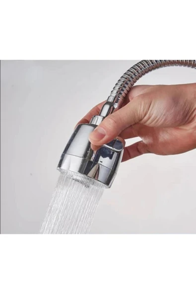 Arya Krom Hareketli Musluk Başlığı Kubar - Resim 2