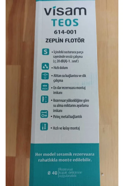 Visam Beyaz Rezervuar Içtakım Teos - Resim 2