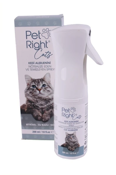 pet right İFL PHARMA Pet Right Cats Kedi Alerjinini Nötralize Eden Sprey Petright ürün görseli 1
