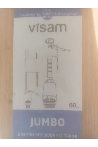 Visam Beyaz Jumbo Rezervuar Iç Takımı Zeplin Flotörlü - Resim 2