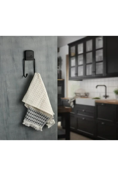 GenelTedarik Siyah Yapışkanlı Askılık ürün görseli 1