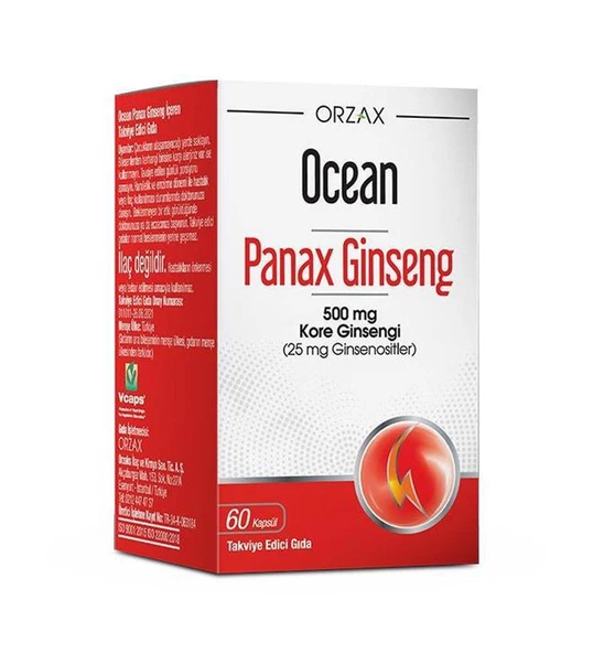 Ocean Panax Ginseng 500 mg 60 Kapsül ürün görseli 1