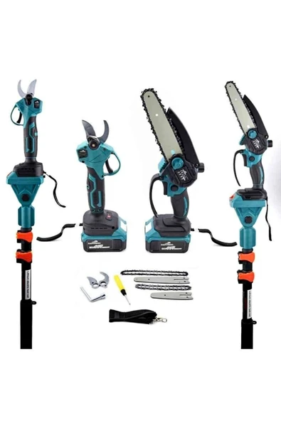 Maxplus PROFOSYONEL TELESKOPİKLİ UZATMA KOLLU BUDAMA SETİ BAĞ - Resim 4