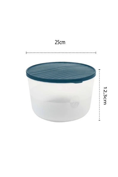 GenelTedarik SAKLAMA KABI YUVARLAK.3.4,5.6,5LT 3LÜ SET - Resim 3