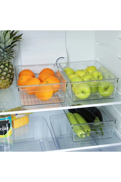 GenelTedarik BUZDOLABI DÜZENLEYİCİ PETI SAKLAMA KABI L BEDEN ürün görseli 1