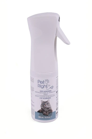 pet right İFL PHARMA Pet Right Cats Kedi Alerjinini Nötralize Eden Sprey Petright - Resim 2