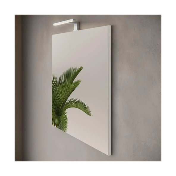 Ardea 67113 Banyo Dolabı Seti Kapaklı, 80 cm, Parlak Beyaz - Resim 4