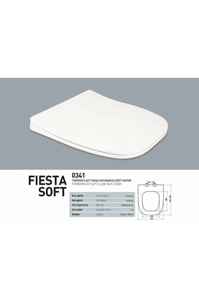 NKP fiesta klozet kapağı yavaş kapanır ürün görseli 1