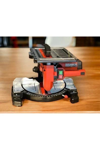 Maxstar PROFOSYONEL TABLALI GÖNYE KESME TESTERE 45 AÇILI YATAR DİKEY 210 TEPSİ BIÇAK ÇAPI 1200 W - Resim 3