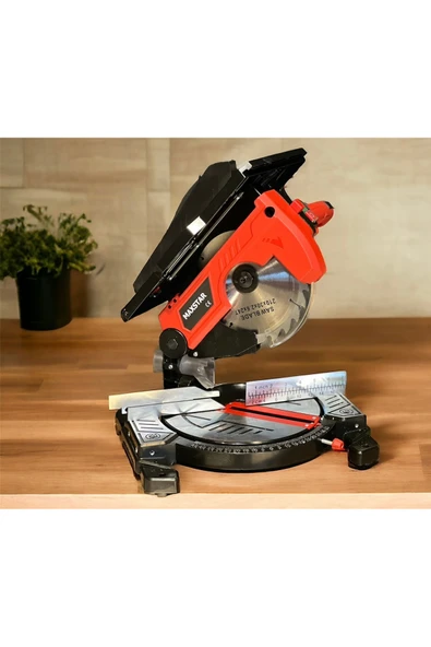 Maxstar PROFOSYONEL TABLALI GÖNYE KESME TESTERE 45 AÇILI YATAR DİKEY 210 TEPSİ BIÇAK ÇAPI 1200 W - Resim 2