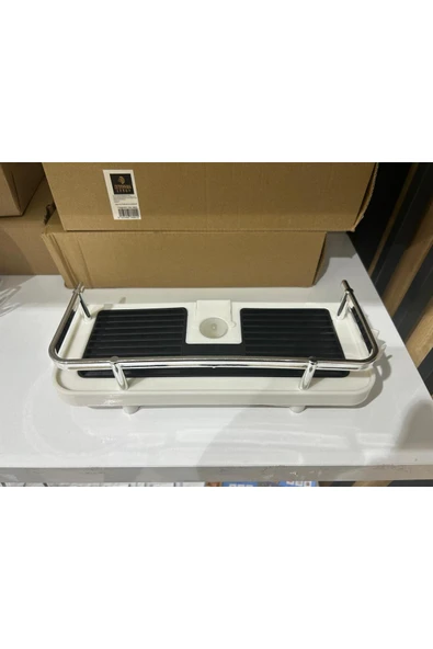 GenelTedarik Beyaz Robot Sürgülü Duş Sabunluğu Organizer - Resim 5